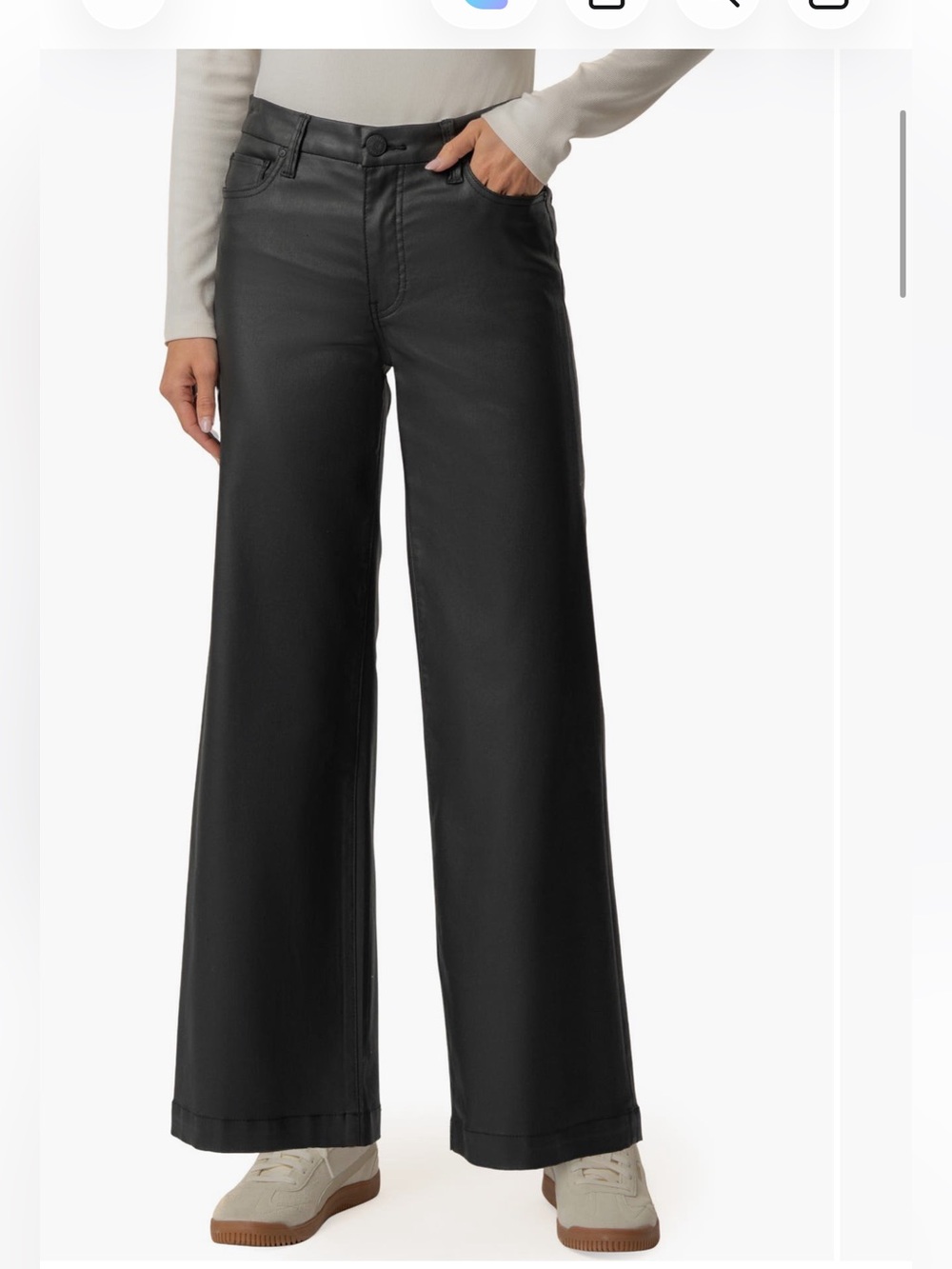 KUT from The Kloth Meg Coated Jeans